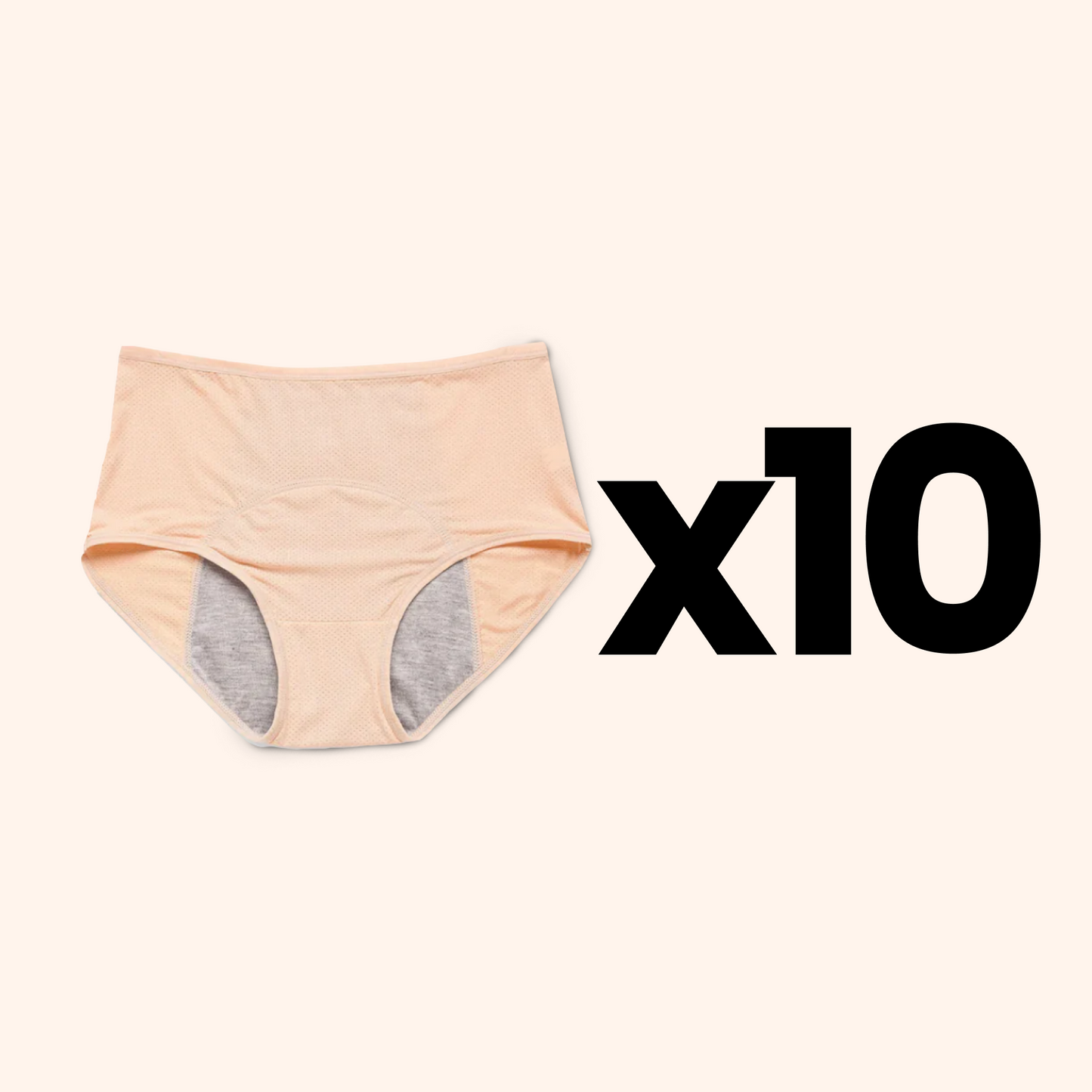Absorberend Menstruatie Ondergoed voor Vertrouwen en Comfort (Beige)