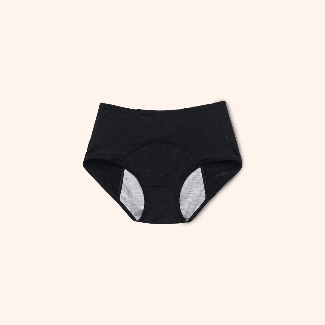 Absorberend Menstruatie Ondergoed voor Vertrouwen en Comfort (Zwart)